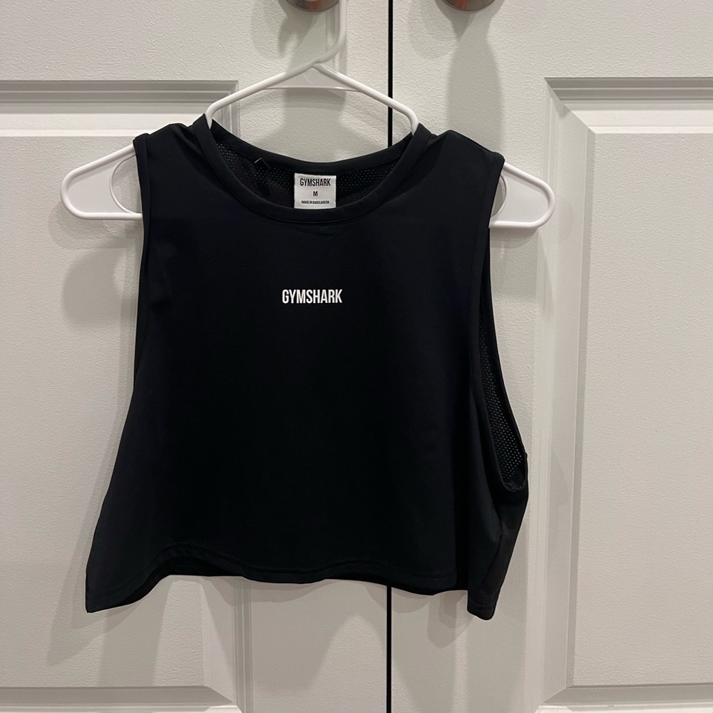 Gymshark Black training cropped tank